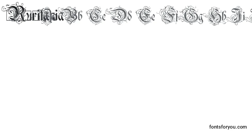 Шрифт Ruritania (139330) – алфавит, цифры, специальные символы