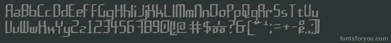Fonte Rushil 0 6 – fontes cinzas em um fundo preto
