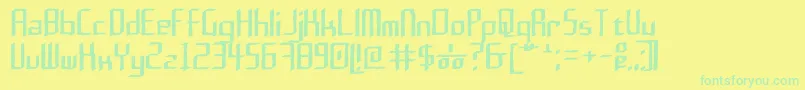 Подробнее о шрифте Rushil 0 6 Шрифт Rushil 0 6 – зелёные шрифты на жёлтом фоне