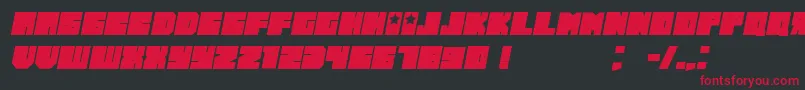 Lisätietoja RussianoGrunged Italic-fontista RussianoGrunged Italic-fontti – punaiset fontit mustalla taustalla