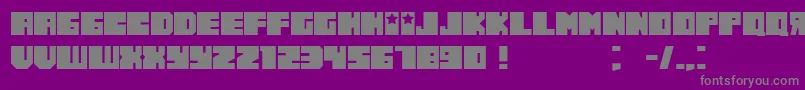 RussianoThin Font – Gray Fonts on Purple Background