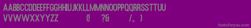 Rusted Orlando Sans Demo Font – Gray Fonts on Purple Background
