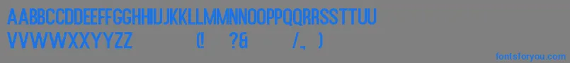 Police Rusted Orlando Sans Demo – polices bleues sur fond gris