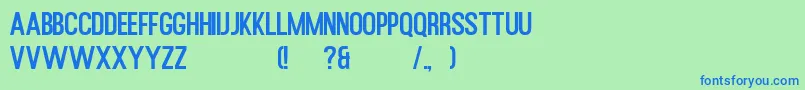 More about Rusted Orlando Sans Demo Font Rusted Orlando Sans Demo Font – Blue Fonts on Green Background