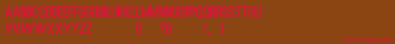 Rusted Orlando Sans Demo Font – Red Fonts on Brown Background