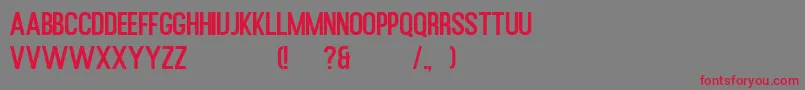 Rusted Orlando Sans Demo Font – Red Fonts on Gray Background