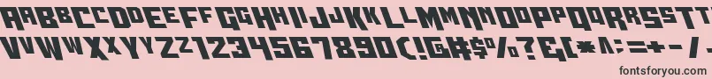 Wbv5left Font – Black Fonts on Pink Background