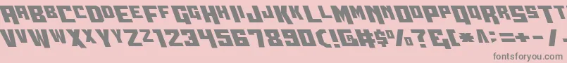 Wbv5left Font – Gray Fonts on Pink Background