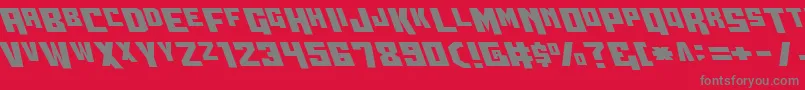 Wbv5left Font – Gray Fonts on Red Background