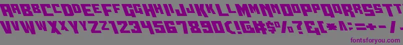 Wbv5left Font – Purple Fonts on Gray Background