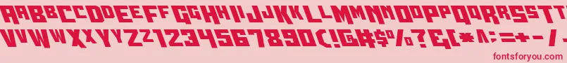 Wbv5left Font – Red Fonts on Pink Background