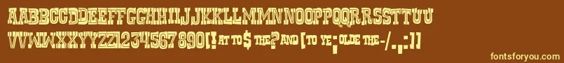 Más sobre la fuente RUSTF fuente RUSTF – Fuentes Amarillas Sobre Fondo Marrón