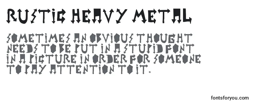 Шрифт Rustic heavy metal