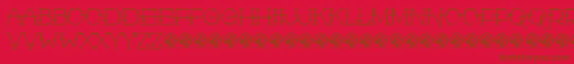 Rustic Man Font – Brown Fonts on Red Background