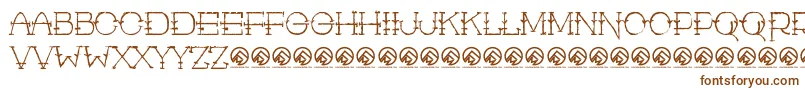 Rustic Man Font – Brown Fonts on White Background