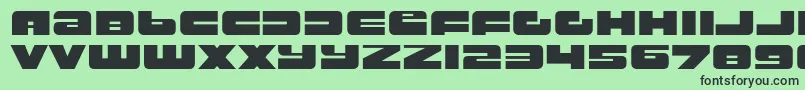 rustproof body Font – Black Fonts on Green Background