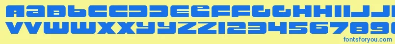 Weitere Informationen zur rustproof body-Schriftart rustproof body-Schriftart – Blaue Schriften auf gelbem Hintergrund