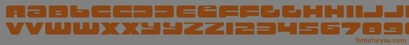 rustproof body Font – Brown Fonts on Gray Background