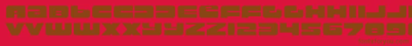 rustproof body Font – Brown Fonts on Red Background
