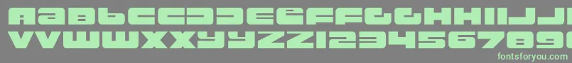 Шрифт rustproof body – зелёные шрифты на сером фоне