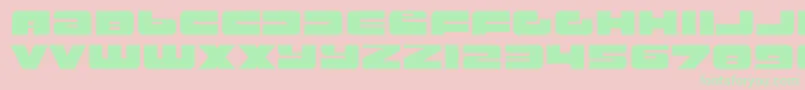 rustproof body Font – Green Fonts on Pink Background