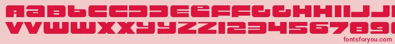 rustproof body Font – Red Fonts on Pink Background