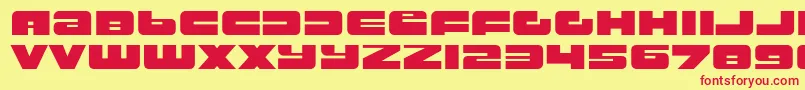 Weitere Informationen zur rustproof body-Schriftart rustproof body-Schriftart – Rote Schriften auf gelbem Hintergrund