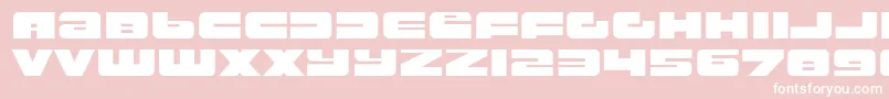 rustproof body-fontti – valkoiset fontit vaaleanpunaisella taustalla