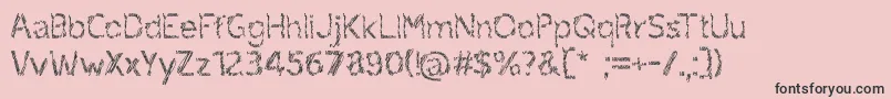ruxandra Font – Black Fonts on Pink Background