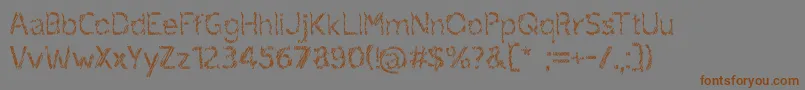 fuente ruxandra – Fuentes Marrones Sobre Fondo Gris