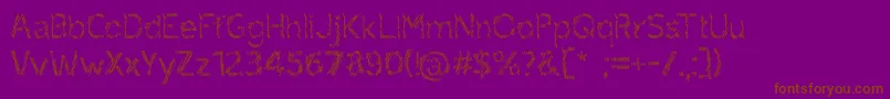 ruxandra Font – Brown Fonts on Purple Background