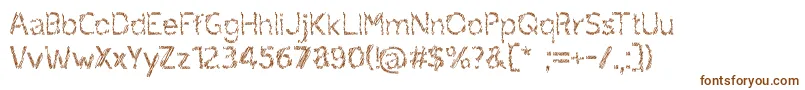 ruxandra Font – Brown Fonts on White Background