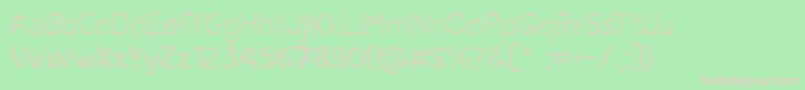 ruxandra Font – Pink Fonts on Green Background