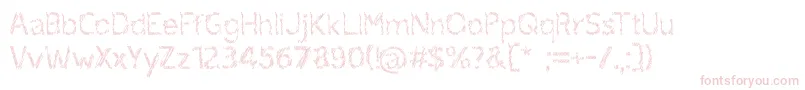ruxandra Font – Pink Fonts on White Background