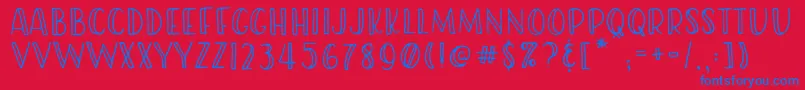 Lisätietoja RWAFriendish Regular-fontista RWAFriendish Regular-fontti – siniset fontit punaisella taustalla