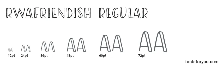 RWAFriendish Regular Font Sizes
