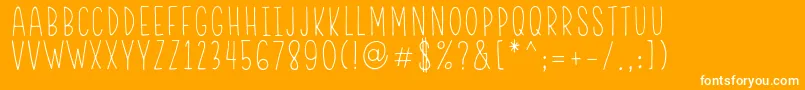 RWAFrontliner Regular Font – White Fonts on Orange Background