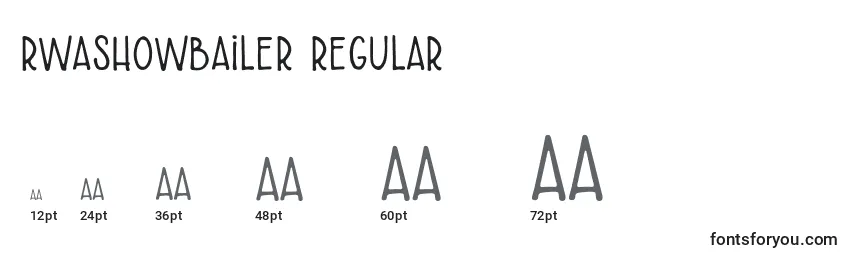 RWAShowbailer Regular Font Sizes