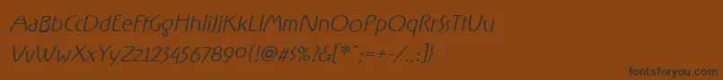 RxFF   Font – Black Fonts on Brown Background