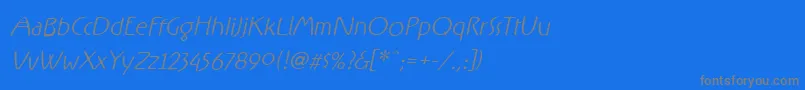 Lisätietoja RxFF -fontista RxFF -fontti – harmaat kirjasimet sinisellä taustalla