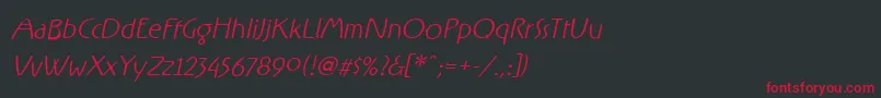 RxFF   Font – Red Fonts on Black Background
