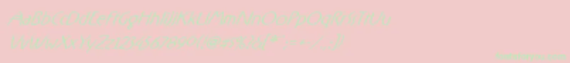 RxFO   Font – Green Fonts on Pink Background