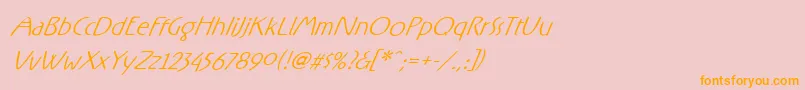 RxFO   Font – Orange Fonts on Pink Background