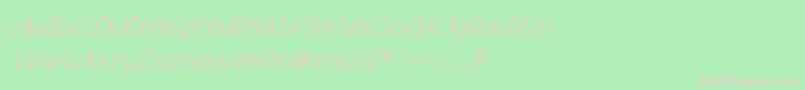 RxFO   Font – Pink Fonts on Green Background