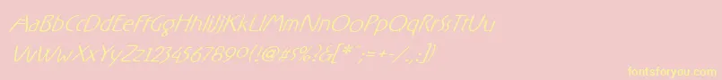 RxFO   Font – Yellow Fonts on Pink Background