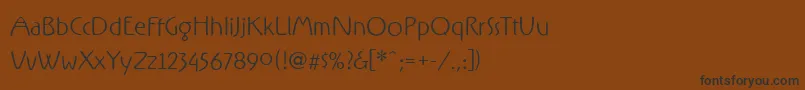 RxFZ   Font – Black Fonts on Brown Background