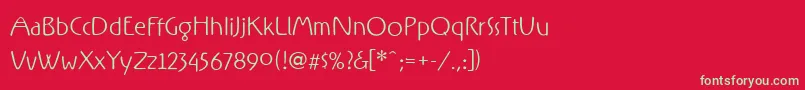RxFZ   Font – Green Fonts on Red Background