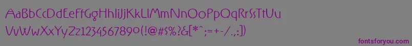 RxFZ   Font – Purple Fonts on Gray Background