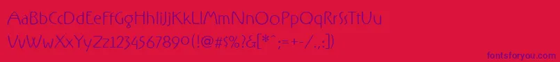RxFZ   Font – Purple Fonts on Red Background