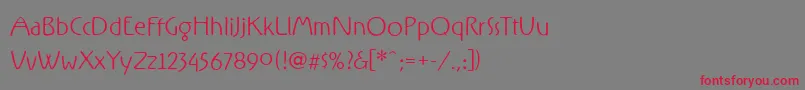 RxFZ   Font – Red Fonts on Gray Background